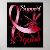 Support Squad Dragonfly Brain Aneurysma Bewustzijn Poster (Voorkant)