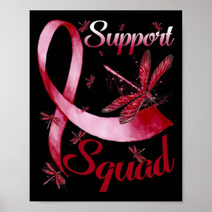 Support Squad Dragonfly Brain Aneurysma Bewustzijn Poster