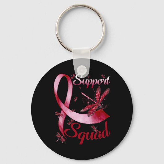 Support Squad Dragonfly Brain Aneurysma Bewustzijn Sleutelhanger (Voorkant)
