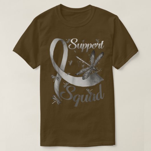 Support Squad Dragonfly Congenital Cataract Grey T-shirt (Design voorkant)