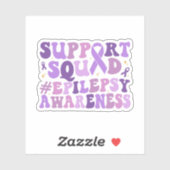 Support Squad Epilepsie Bewustzijn Maand Epilepsie Sticker (Vel)