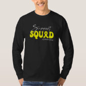 Support Squad Epithelioid Sarcoma Awareness Yellow T-shirt (Voorkant)