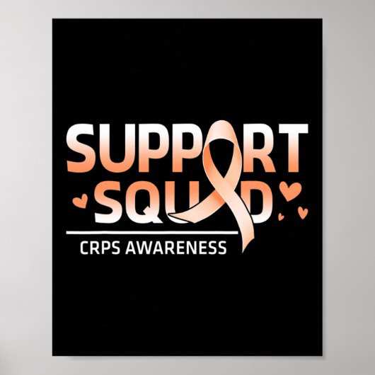 Support Squad Familieteam RSD CRPS Bewustzijnsorga Poster (Voorkant)