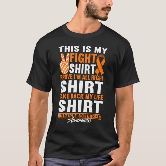 Support Squad Figh I Ed Ms Multiple Sclerosis 1 T-shirt (Voorkant)