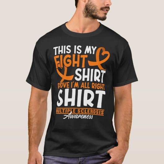 Support Squad Figh I Ed Ms Multiple Sclerosis T-shirt (Voorkant)