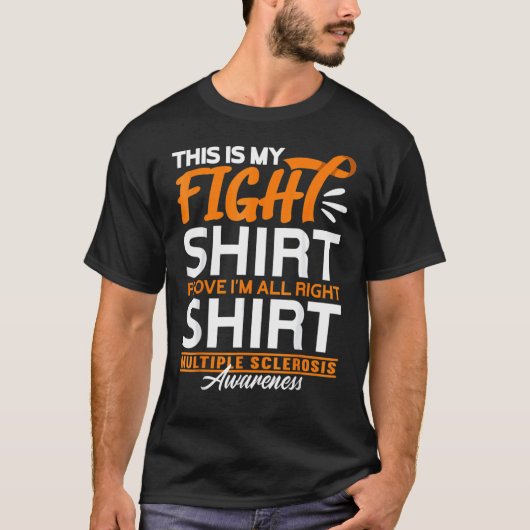 Support Squad Fight I Ed Ms Multiple Sclerosis T-shirt (Voorkant)