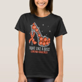 Support Squad Fight Like A Boss Leukemia Awareness T-shirt (Voorkant)