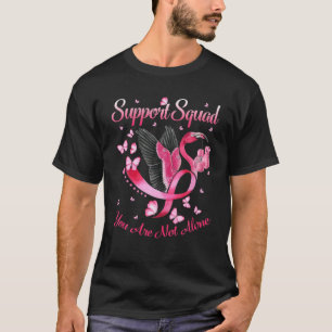 Support Squad Flamingo Pink Warrior Breast Cancer T-shirt
