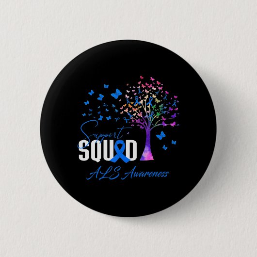 Support Squad for As Awareness Ronde Button 5,7 Cm (Voorkant)