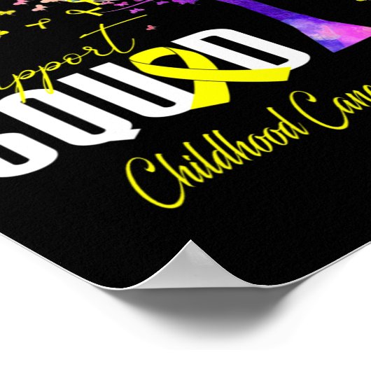 Support Squad for Childhood Cancer Awareness Poster (Hoek)