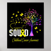 Support Squad for Childhood Cancer Awareness Poster (Voorkant)