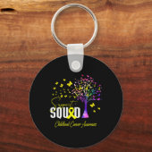 Support Squad for Childhood Cancer Awareness Sleutelhanger (Voorkant)