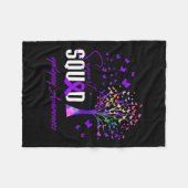 Support Squad for Epilepsy Awareness Fleece Deken (Voorkant (Horizontaal))
