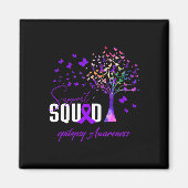 Support Squad for Epilepsy Awareness Magneet (Voorkant)