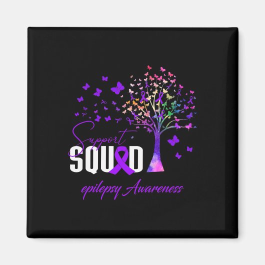 Support Squad for Epilepsy Awareness Magneet (Voorkant)