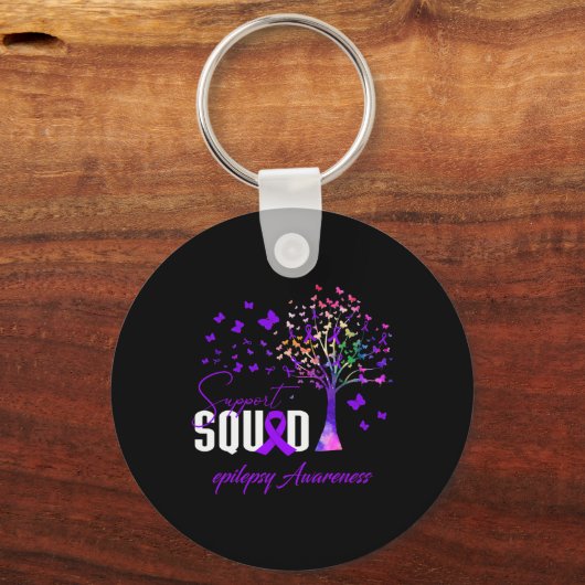 Support Squad for Epilepsy Awareness Sleutelhanger (Voorkant)