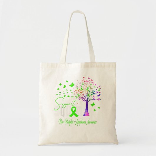 Support Squad for Non-Hodgkin's Lymphoma Awareness Tote Bag (Voorkant)