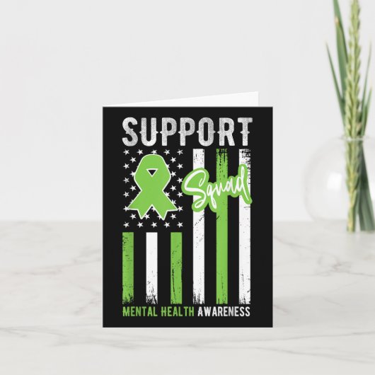 Support Squad Geestelijke Gezondheid Bewustzijn Ma Kaart (Voorkant)