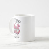 Support Squad Gnome Trio Roze Borstkanker Koffiemok (Voorkant links)