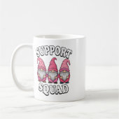 Support Squad Gnome Trio Roze Borstkanker Koffiemok (Links)