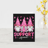 Support Squad Gnomes Borstkanker Bewustzijn Mannen Kaart (Gele Bloem)