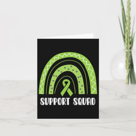 Support Squad Groene Regenboog Nierziekte Awarene Kaart (Voorkant)