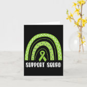 Support Squad Groene Regenboog Nierziekte Awarene Kaart (Gele Bloem)