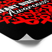 Support Squad Heart Disease Awareness Heart &amp;  Poster (Hoek)