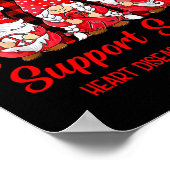 Support Squad Heart Disease Awareness Month Gnomie Poster (Hoek)