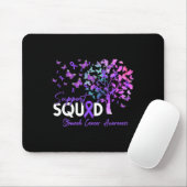 Support Squad Herfst Tree Periwinkle Ribbon Stomac Muismat (Met muis)
