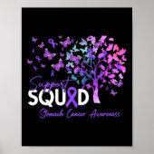 Support Squad Herfst Tree Periwinkle Ribbon Stomac Poster (Voorkant)