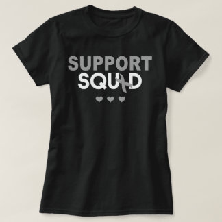 Support Squad Hersenkanker Bewustzijn Grijs Lint T-shirt