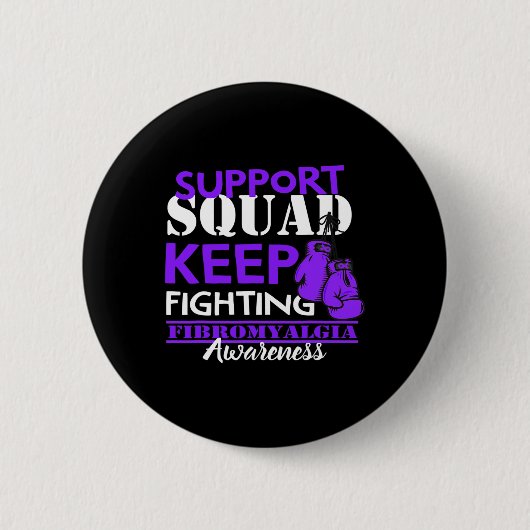 Support Squad I Chronic Pain Response Fibromyalgie Ronde Button 5,7 Cm (Voorkant)