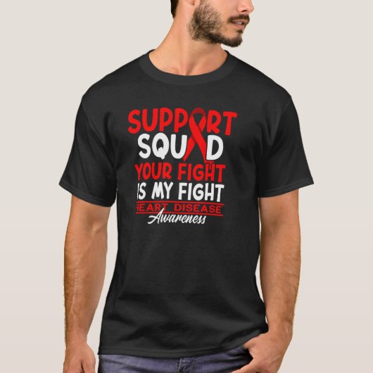 Support Squad I Coronary Bypass Surgery Open Heart T-shirt (Voorkant)