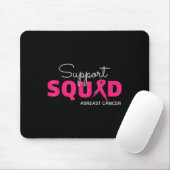 Support Squad I Draag roze borstkankerbewustzijn Muismat (Met muis)