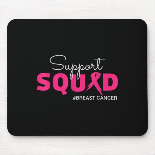 Support Squad I Draag roze borstkankerbewustzijn Muismat (Voorkant)