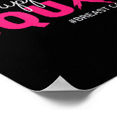 Support Squad I Draag roze borstkankerbewustzijn Poster (Hoek)