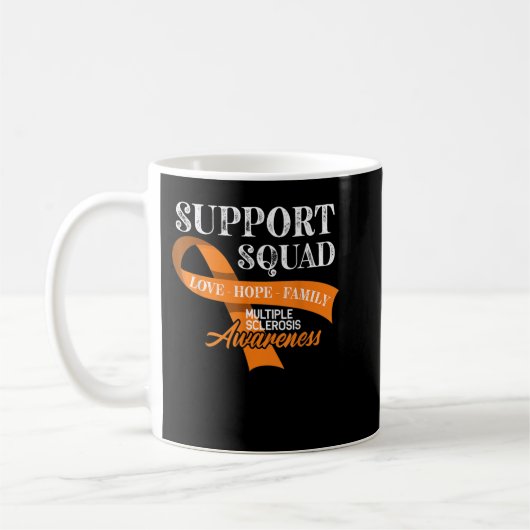 Support Squad I ED MS Multiple Sclerosis Awareness Koffiemok (Links)
