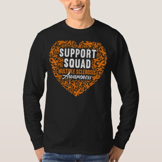 Support Squad I Ed Ms Multiple Sclerosis Awareness T-shirt (Voorkant)