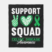 Support Squad I Gluten Free Coeliac Celiac Disease Fleece Deken (Voorkant)