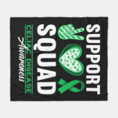 Support Squad I Gluten Free Coeliac Celiac Disease Fleece Deken (Voorkant (Horizontaal))