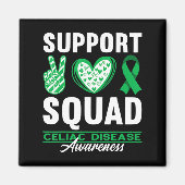 Support Squad I Gluten Free Coeliac Celiac Disease Magneet (Voorkant)