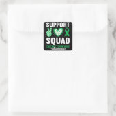 Support Squad I Gluten Free Coeliac Celiac Disease Vierkante Sticker (Tas)