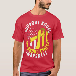 Support Squad I Gold Awareness Ribbon I Childhood T-shirt