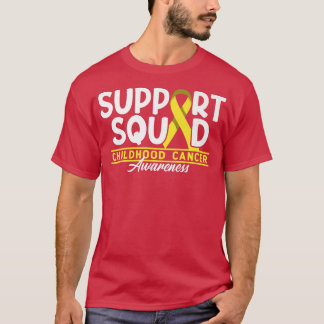 Support Squad I Gold Awareness Ribbon I Childhood T-shirt