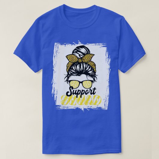 Support Squad I Gold Awareness Ribbon I Childhood T-shirt (Design voorkant)
