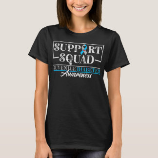 Support Squad I Juvenile T1D Type 1 Diabetes T-shirt