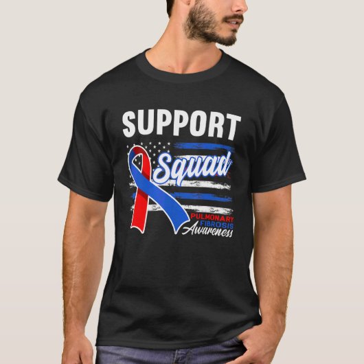 Support Squad I Lung Disease Pulmonary Embolism T-shirt (Voorkant)