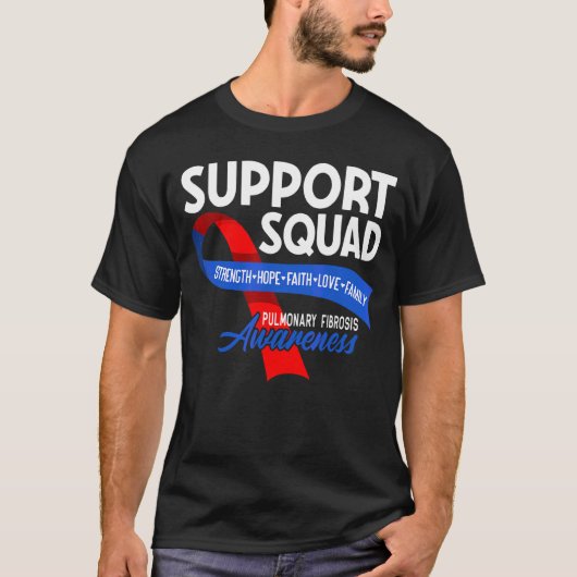 Support Squad I Lung Disease Pulmonary Embolism T-shirt (Voorkant)