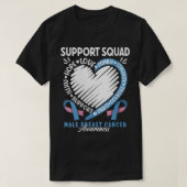 Support Squad I MBC Carcinoma I Mannelijke borstka T-shirt (Design voorkant)